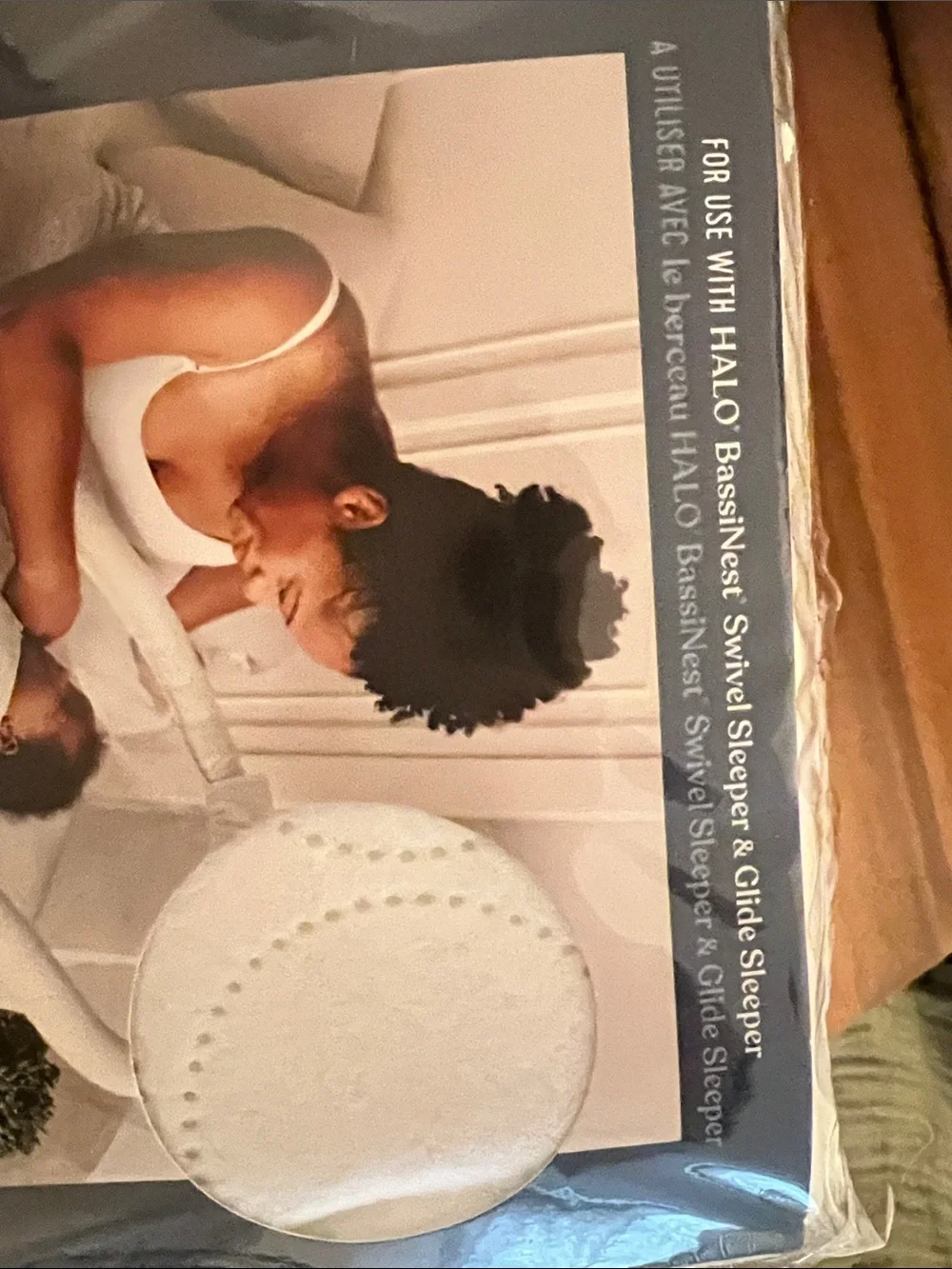 NIB HALO BassiNest Waterproof Mattress Pad Cover - White